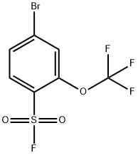 4-BROMO-2-(TRIFLUOROMETHOXY)BENZENESULFONYL FLUORIDE, 1373232-48-4, 结构式