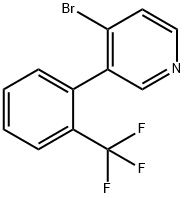 4-Bromo-3-(2-trifluoromethylphenyl)pyridine Struktur