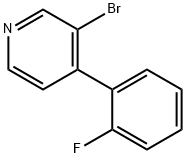 3-Bromo-4-(2-fluorophenyl)pyridine Structure