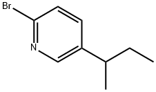 2-Bromo-5-(sec-butyl)pyridine, 1374665-46-9, 结构式