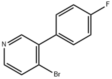 4-Bromo-3-(4-fluorophenyl)pyridine Struktur