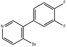 4-Bromo-3-(3,4-difluorophenyl)pyridine|4-Bromo-3-(3,4-difluorophenyl)pyridine