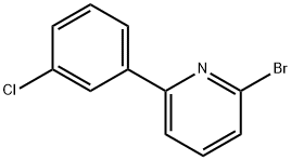 2-BROMO-6-(3-CHLOROPHENYL)PYRIDINE Structure