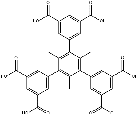 [1,3,5-三甲基-2,4,6-三 (3',5'-二羧基苯基)]苯,1374764-27-8,结构式