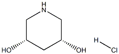 (3R,5S)-piperidine-3,5-diol hydrochloride Structure