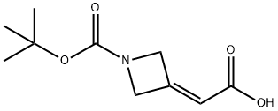 2-(1-(tert-Butoxycarbonyl)azetidin-3-ylidene)acetic acid,1375303-94-8,结构式