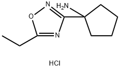 1375472-78-8 1-(5-ethyl-1,2,4-oxadiazol-3-yl)cyclopentan-1-amine hydrochloride