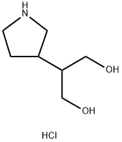 2-(pyrrolidin-3-yl)propane-1,3-diol hydrochloride Structure