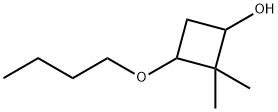 3-butoxy-2,2-dimethylcyclobutan-1-ol Structure