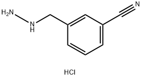 3-(肼基甲基)苯甲腈盐酸盐 结构式