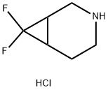 7,7-二氟-3-氮杂双环[4.1.0]庚烷盐酸盐, 1376248-54-2, 结构式