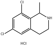 6,8-二氯-1-甲基-1,2,3,4-四氢异喹啉盐酸盐, 1376328-52-7, 结构式