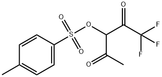 toluene-4-sulfonic acid 1-acetyl-3,3,3-trifluoro-2-oxo-propyl ester Structure