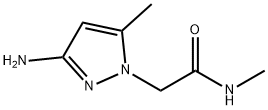2-(3-amino-5-methyl-1H-pyrazol-1-yl)-N-methylacetamide Struktur