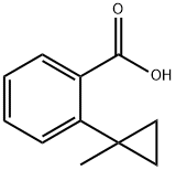 2-(1-methylcyclopropyl)benzoic acid Struktur