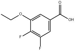 3-乙氧基-4,5-二氟苯甲酸 结构式