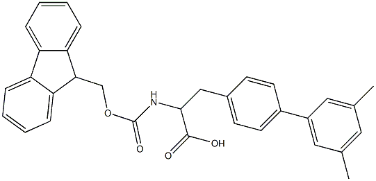 Fmoc-4-(3,5-dimethylphenyl)-DL-phenylalanine,1379862-18-6,结构式