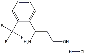 3-AMINO-3-[2-(TRIFLUOROMETHYL)PHENYL]PROPAN-1-OL HYDROCHLORIDE Struktur