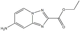 ethyl 7-amino-[1,2,4]triazolo[1,5-a]pyridine-2-carboxylate Struktur
