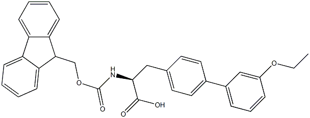 Fmoc-4-(3-ethoxy-phenyl)-L-phenylalanine,1380436-50-9,结构式