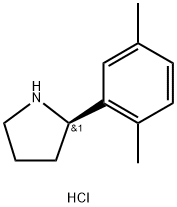 (2R)-2-(2,5-DIMETHYLPHENYL)PYRROLIDINE HYDROCHLORIDE Struktur