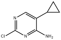 2-氯-5-环丙基嘧啶-4-胺, 1381933-37-4, 结构式