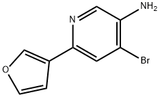 4-Bromo-3-amino-6-(3-furyl)pyridine|