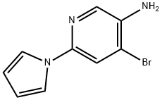 4-Bromo-3-amino-6-(1H-pyrrol-1-yl)pyridine Struktur