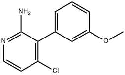 2-Amino-4-chloro-3-(3-methoxyphenyl)pyridine Structure