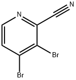 3,4-二溴吡啶腈, 1381934-40-2, 结构式