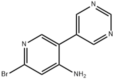 2-Bromo-4-amino-5-(5-pyrimidyl)pyridine|