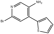 2-Bromo-5-amino-4-(2-thienyl)pyridine 结构式