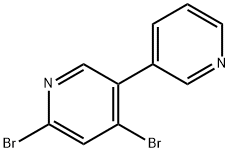 2,4-Dibromo-5-(3-pyridyl)pyridine 结构式
