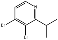 3,4-Dibromo-2-(iso-propyl)pyridine Structure