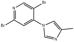 1381935-68-7 2,5-Dibromo-4-(4-methylimidazol-1-yl)pyridine