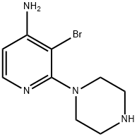 4-Amino-3-bromo-2-(piperazin-1-yl)pyridine|