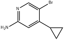 2-Amino-5-bromo-4-(cyclopropyl)pyridine, 1381936-52-2, 结构式