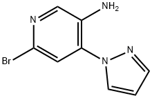 2-Bromo-5-amino-4-(1H-pyrazol-1-yl)pyridine|