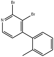 2,3-Dibromo-4-(2-tolyl)pyridine Structure