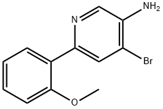 4-Bromo-3-amino-6-(2-methoxyphenyl)pyridine Struktur