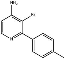3-BROMO-2-(4-METHYLPHENYL)PYRIDIN-4-AMINE Structure