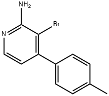 2-Amino-3-bromo-4-(4-tolyl)pyridine 结构式