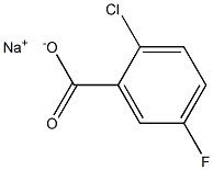 2-CHLORO-5-FLUOROBENZOIC ACID SODIUM SALT Structure