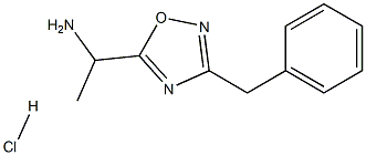 1-(3-苯甲基-1,2,4-噁二唑-5-基)乙烷-1-胺盐酸,1384428-19-6,结构式