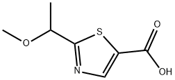 2-(1-methoxyethyl)-1,3-thiazole-5-carboxylic acid,1384428-28-7,结构式