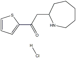 2-(azepan-2-yl)-1-(thiophen-2-yl)ethan-1-one hydrochloride 结构式