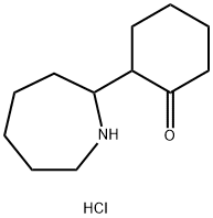 2-(azepan-2-yl)cyclohexan-1-one hydrochloride Struktur