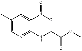 2-[(5-甲基-3-硝基吡啶-2-基)氨基]乙酸甲酯,1384431-31-5,结构式
