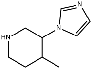 3-(1H-imidazol-1-yl)-4-methylpiperidine,1384626-30-5,结构式