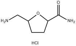 5-(氨基甲基)氧杂环戊烷-2-甲酰胺盐酸盐,1384635-75-9,结构式